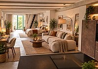 Loft mit KI eingerichtet